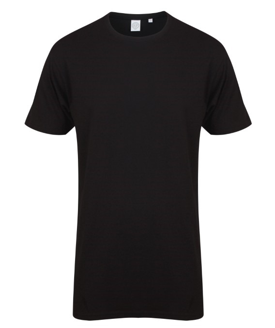 Longline t-shirt with dipped hem