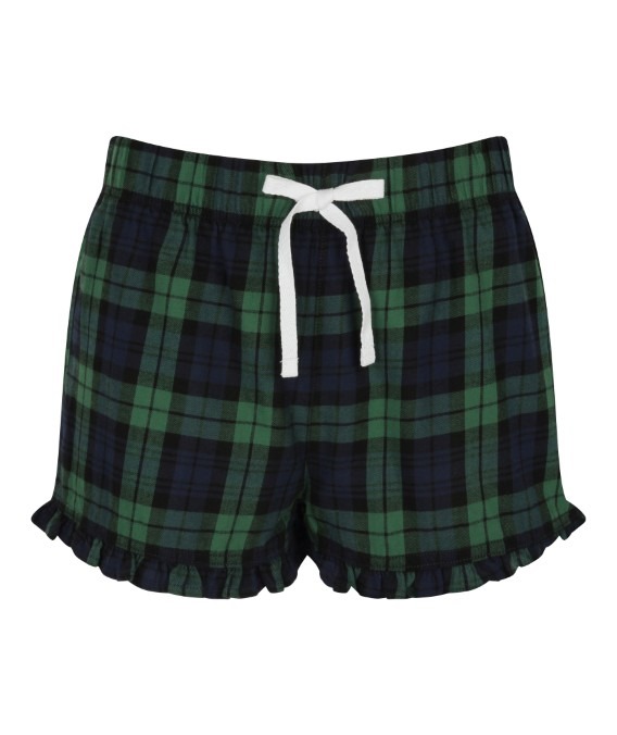Women&#39;s tartan frill shorts