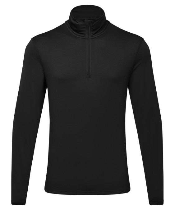 TriDri? recycled long sleeve brushed back ? zip top