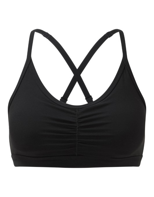 Women&#39;s TriDri&#174; ruched sports bra (medium impact)