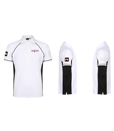 UK GDP Polo Shirt White and Black