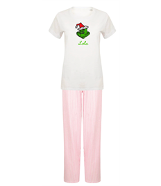 Christmas Grinch Women's long pant pyjama set (in a bag)