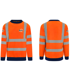 Rose Tree Hi Visibility Long Sleeve Sweatshirt