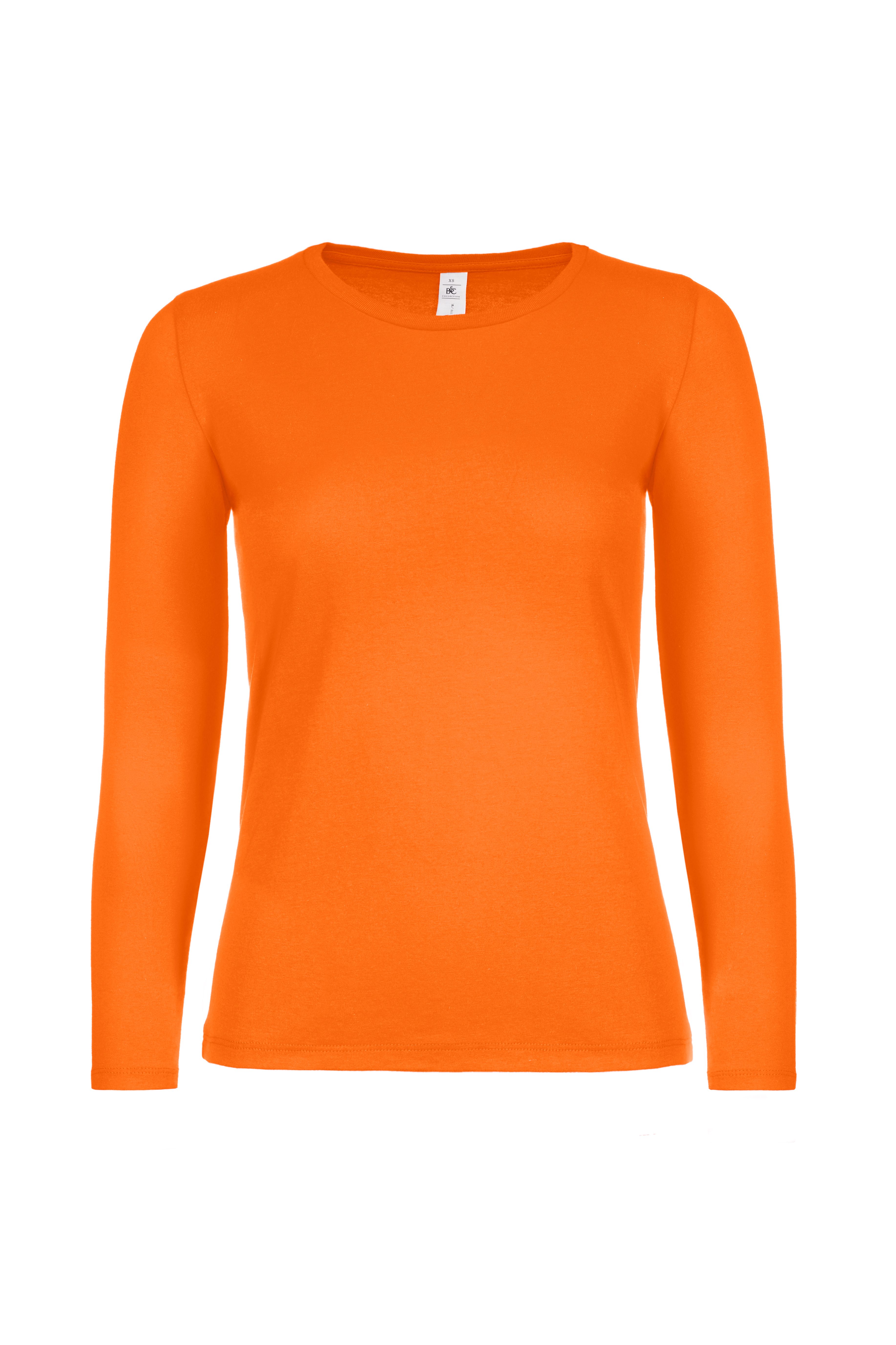 Orange long sleeve best sale t shirt women's