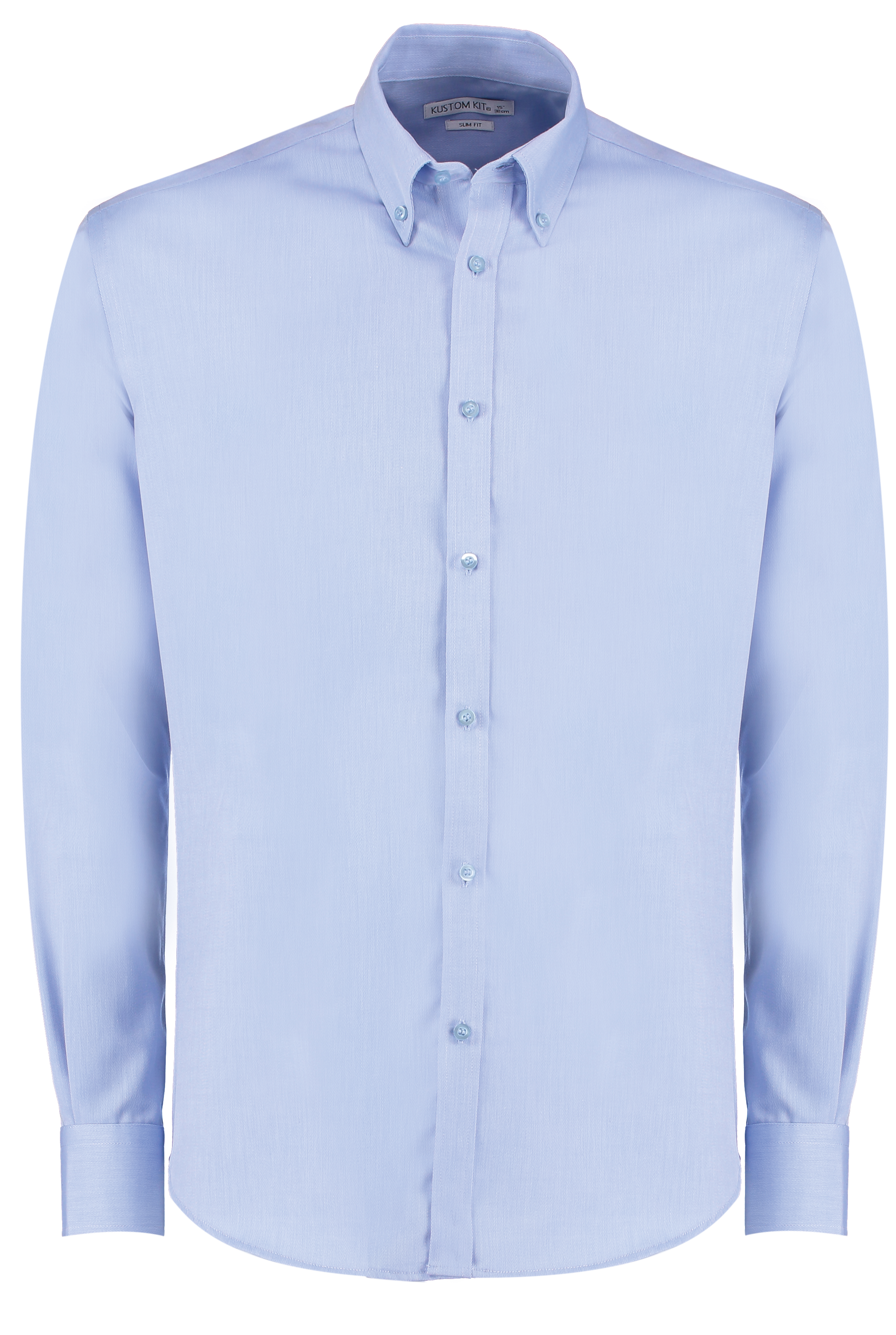 Kustom Kit Men's Slim Fit Oxford 100% Cotton Twill Shirt Long Sleeve KK139 