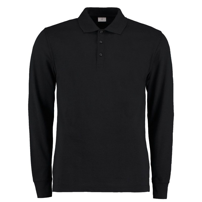 Kustom Kit Pique Long Sleeved Polo Shirt (KK430) - Logo Studio Workwear